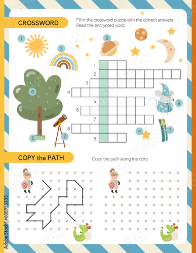 Defferences, how many,  missing letters activity book  photo