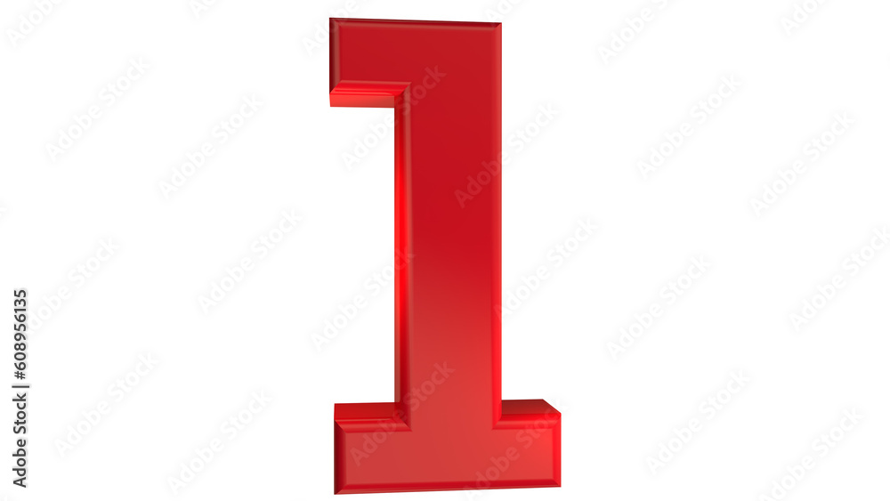 Obraz premium 3d number 0 to 9 