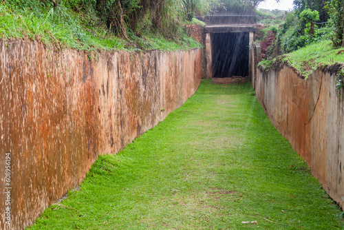 Entrance of Idi Amin's underground torture chamber in Kampala, Uganda photo