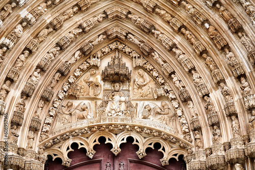 Detail, Dominikaner-Kloster Mosteiro de Santa Maria da Vitoria, UNESCO-Welterbe, Batalha, Portugal