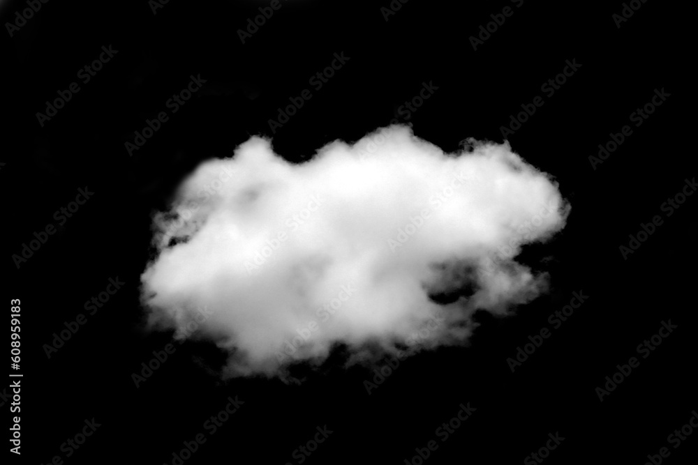 White clouds isolated on black background Clouds set on black White clouds isolated on black background Clouds set on black