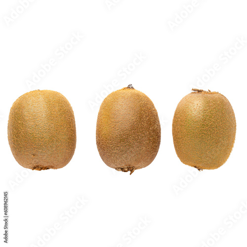 kiwi isolated on a transparent background, top view.