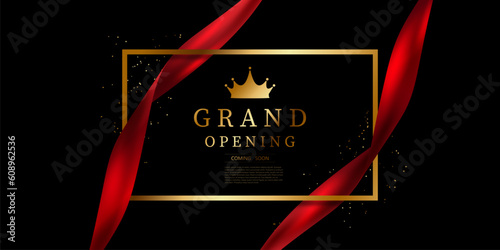 design your opening card with business banner template vector illustration
