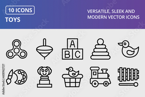 Vector Toys Icon Set
