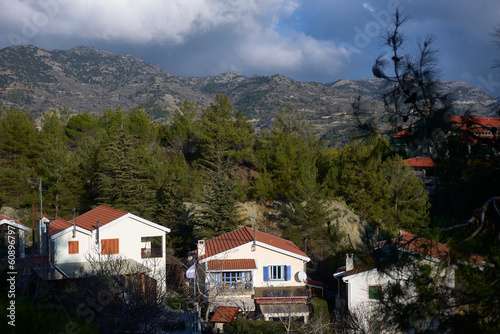 Wallpaper Mural village in the mountains Torontodigital.ca