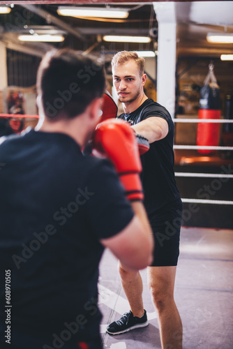 Boxers do boxing training on a gym © Photocreo Bednarek