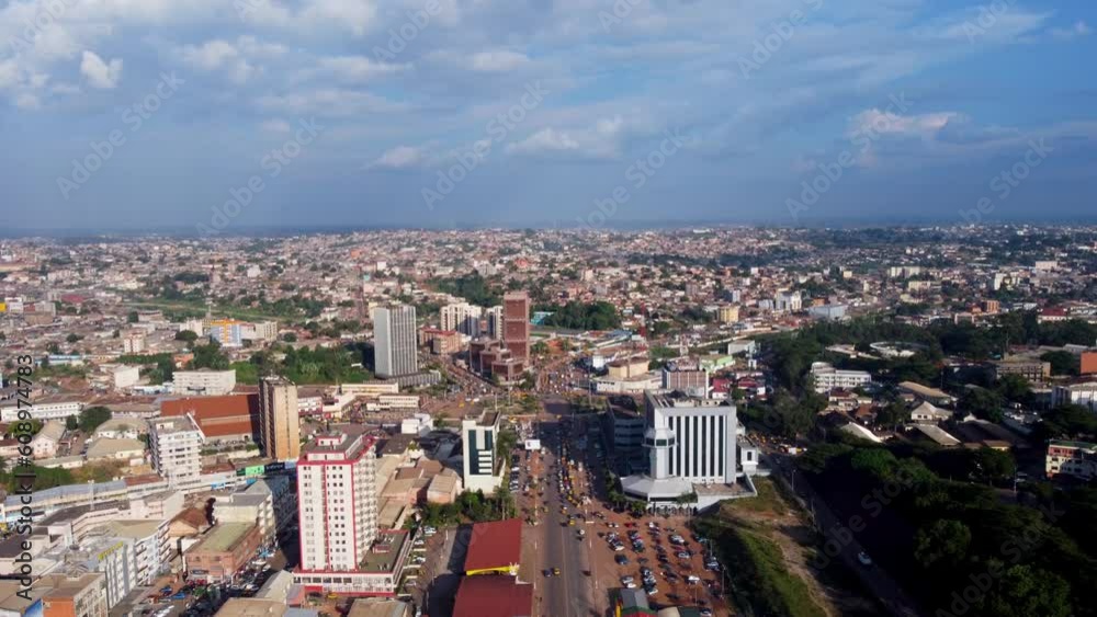 Aerial panorama of Yaoundé, capital city of Cameroon, a developing country Aerial panorama of Yaoundé, capital city of Cameroon, a developing country