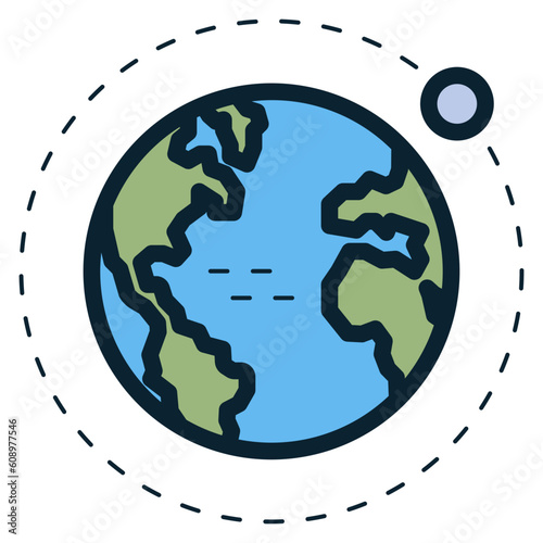 moon orbit icon
