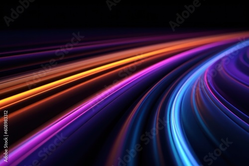 抽象的な光のスピードの動き、ジェネレーティブ、AI