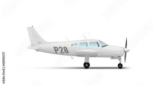 Small Business Or Personal Airplane On Runway