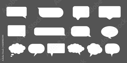 set of speech bubbles. Icon Conversational waves. For social media ceting.