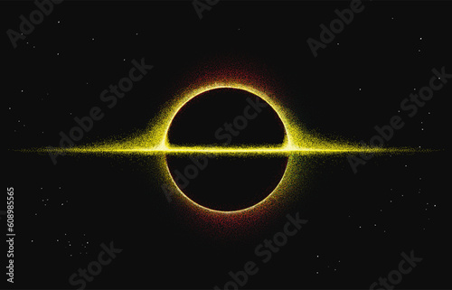 Illustration of supermassive black hole