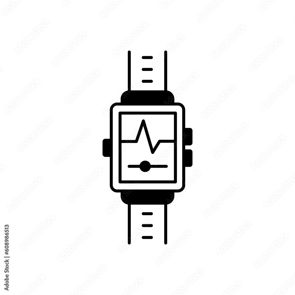 Heartbeat On Smartwatch Vector Icon
Heartbeat On Smartwatch Vector Icon