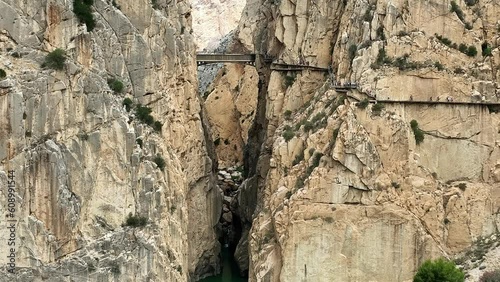 desfiladero de los Gaitanes lugar donde se ubica el caminito del rey, Ardales, Málaga