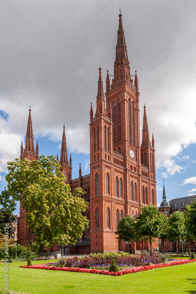 Fototapeta premium Marktkirche in Wiesbaden, Germany
