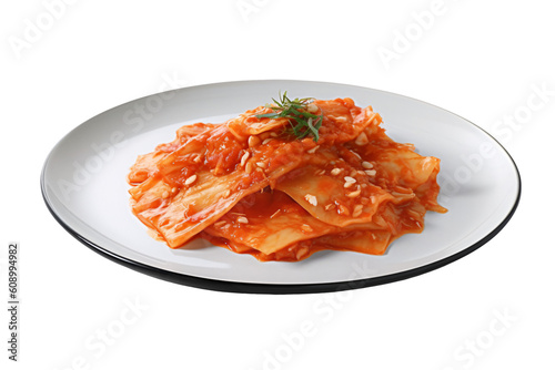 kimchi on plate photo