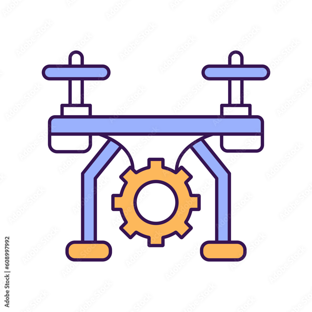 Air Drone Preferences Vector Icon

