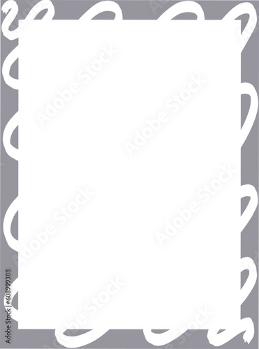 Vector rectangular frame on a white background.
