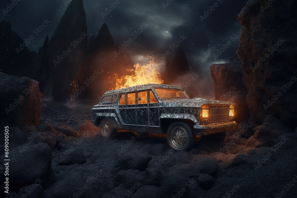 Obraz premium truck on the road