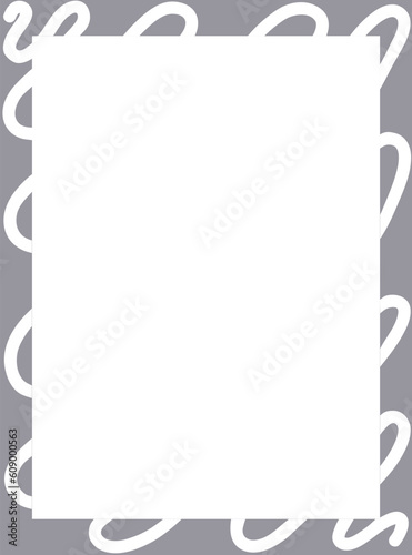 Vector rectangular frame on a white background.