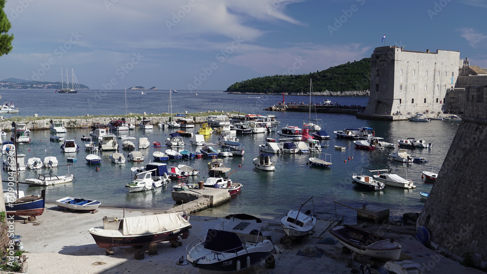pier in the bay near Dubrovnik