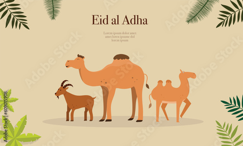 vector background for eid al-adha celebration