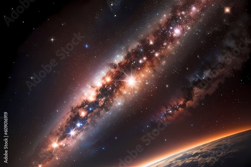 Galactic Splendor: A Masterpiece of Ultra-Detailed Space Art Rendered in Octane