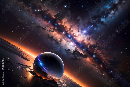 Galactic Splendor: A Masterpiece of Ultra-Detailed Space Art Rendered in Octane