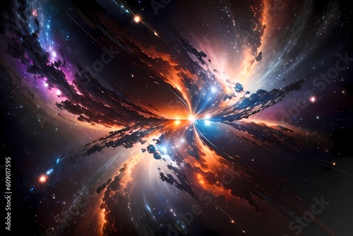 Galactic Splendor: A Masterpiece of Ultra-Detailed Space Art Rendered in Octane