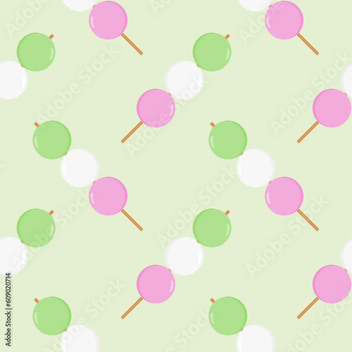 dango seamless pattern vector illustration