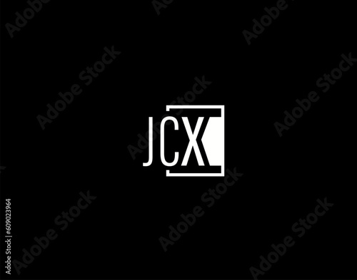 JCX Logo and Graphics Design, Modern and Sleek Vector Art and Icons isolated on black background