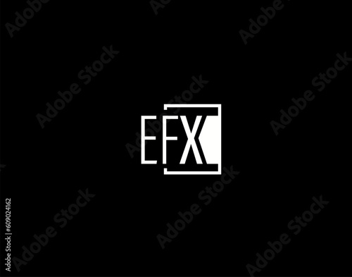 EFX Logo and Graphics Design, Modern and Sleek Vector Art and Icons isolated on black background