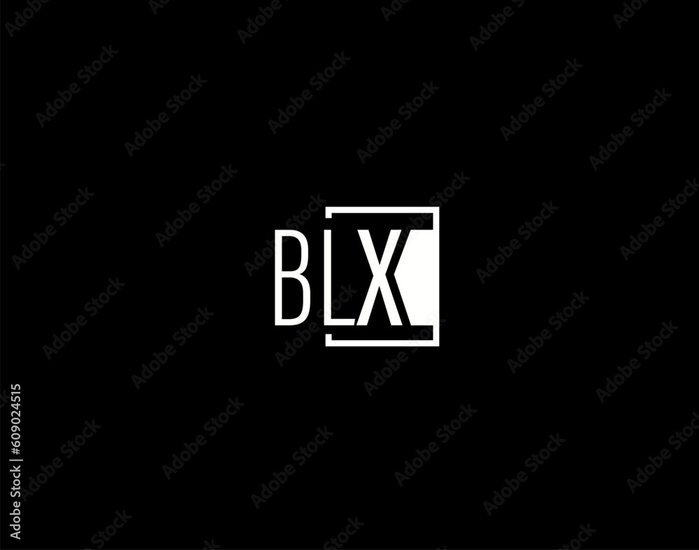 BLX Logo and Graphics Design, Modern and Sleek Vector Art and Icons isolated on black background BLX Logo and Graphics Design, Modern and Sleek Vector Art and Icons isolated on black background