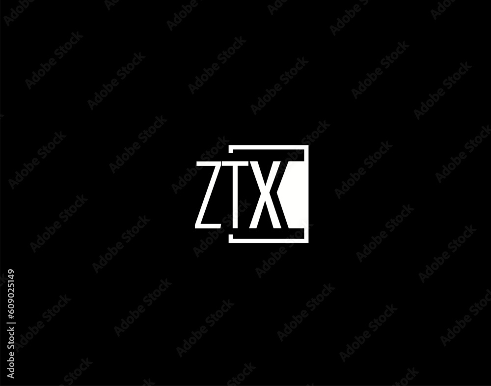 ZTX Logo and Graphics Design, Modern and Sleek Vector Art and Icons isolated on black background ZTX Logo and Graphics Design, Modern and Sleek Vector Art and Icons isolated on black background