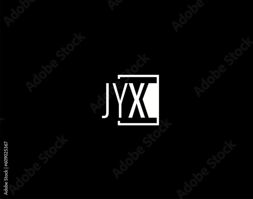 JYX Logo and Graphics Design, Modern and Sleek Vector Art and Icons isolated on black background