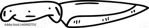 Hand drawn knife