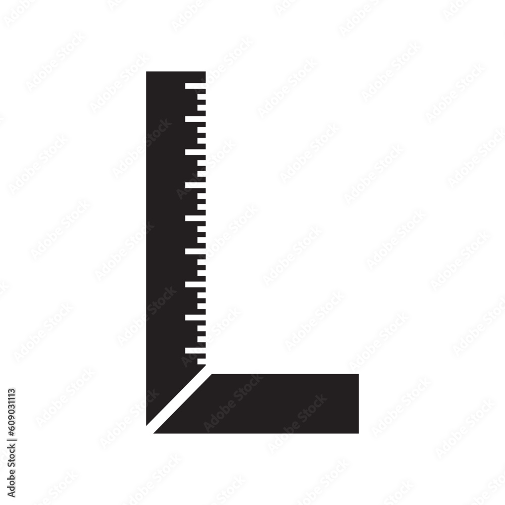 ruler icon vector