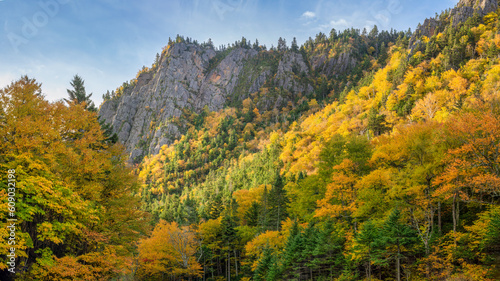 Early morning autumn colors at Dixville Notch Sate Park - New Hampshire 