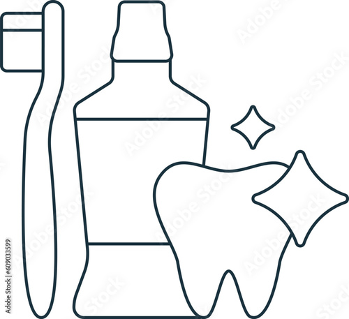 Oral care icon. Monochrome simple sign from pharmacy collection. Oral care icon for logo, templates, web design and infographics.