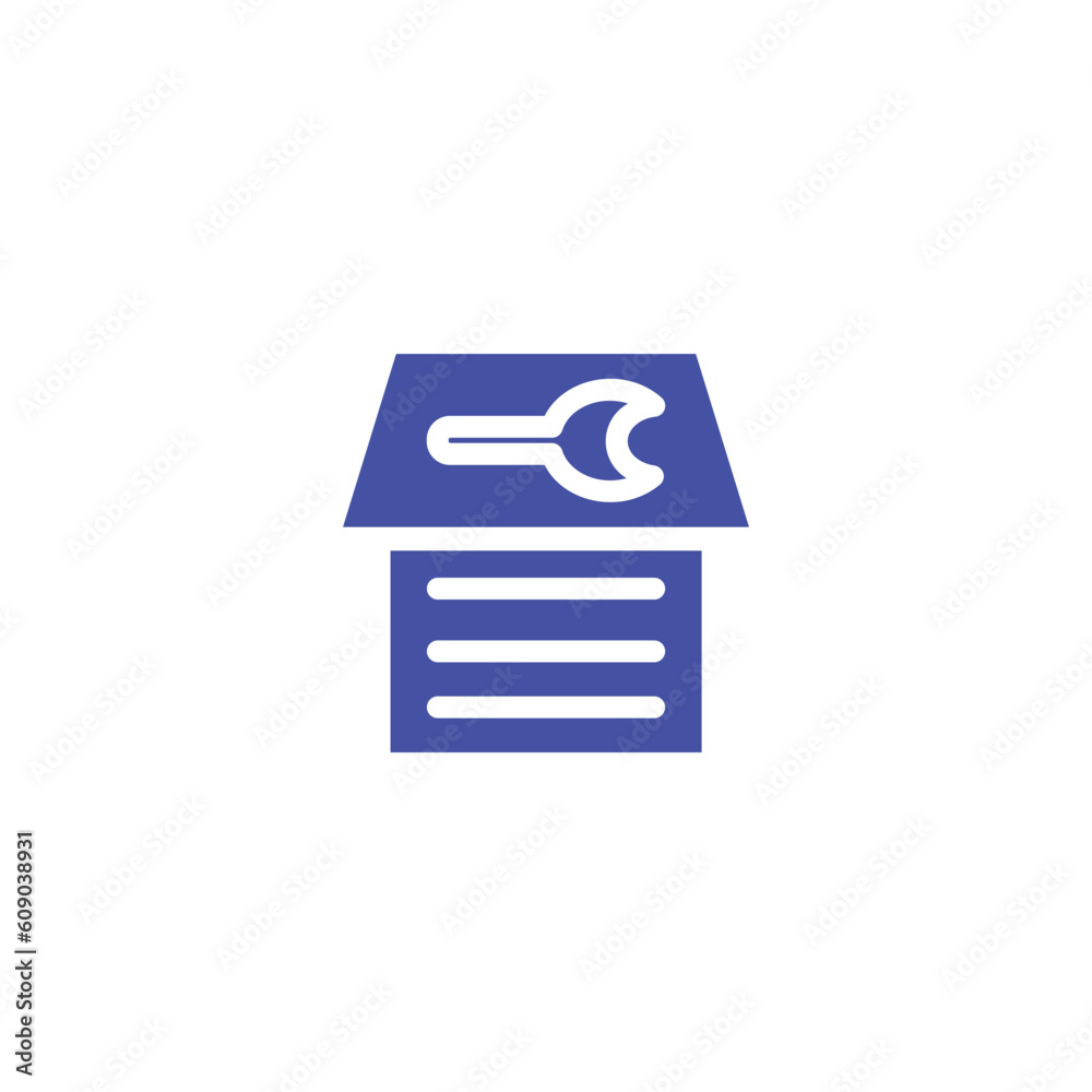 Repair Service Shop Solid Icon Repair Service Shop Solid Icon