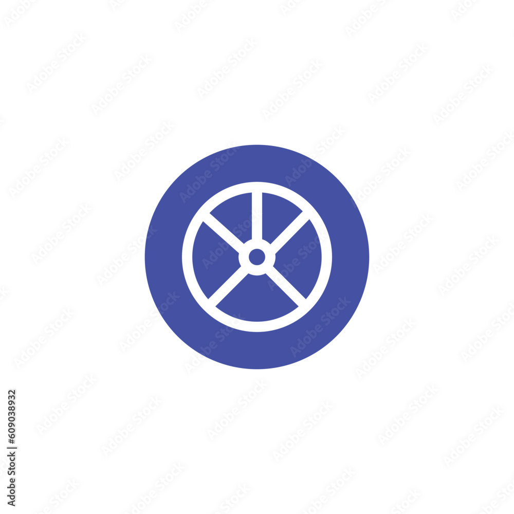 Car Support Tire Solid Icon Car Support Tire Solid Icon