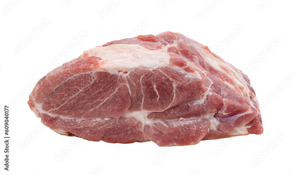 Raw pork on transparent png