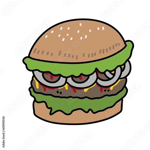 burger. web icon simple illustration