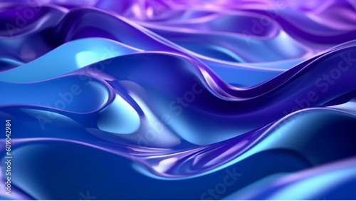 blue and purple water effects stock videos and royaltyfree footage, in the style of fluid shapes, yanjun cheng, realistic detailing, graceful curves, realistic forms, generate AI Art photo