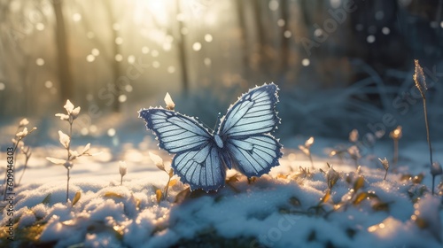 A light blue ice butterfly © Bear Boy 