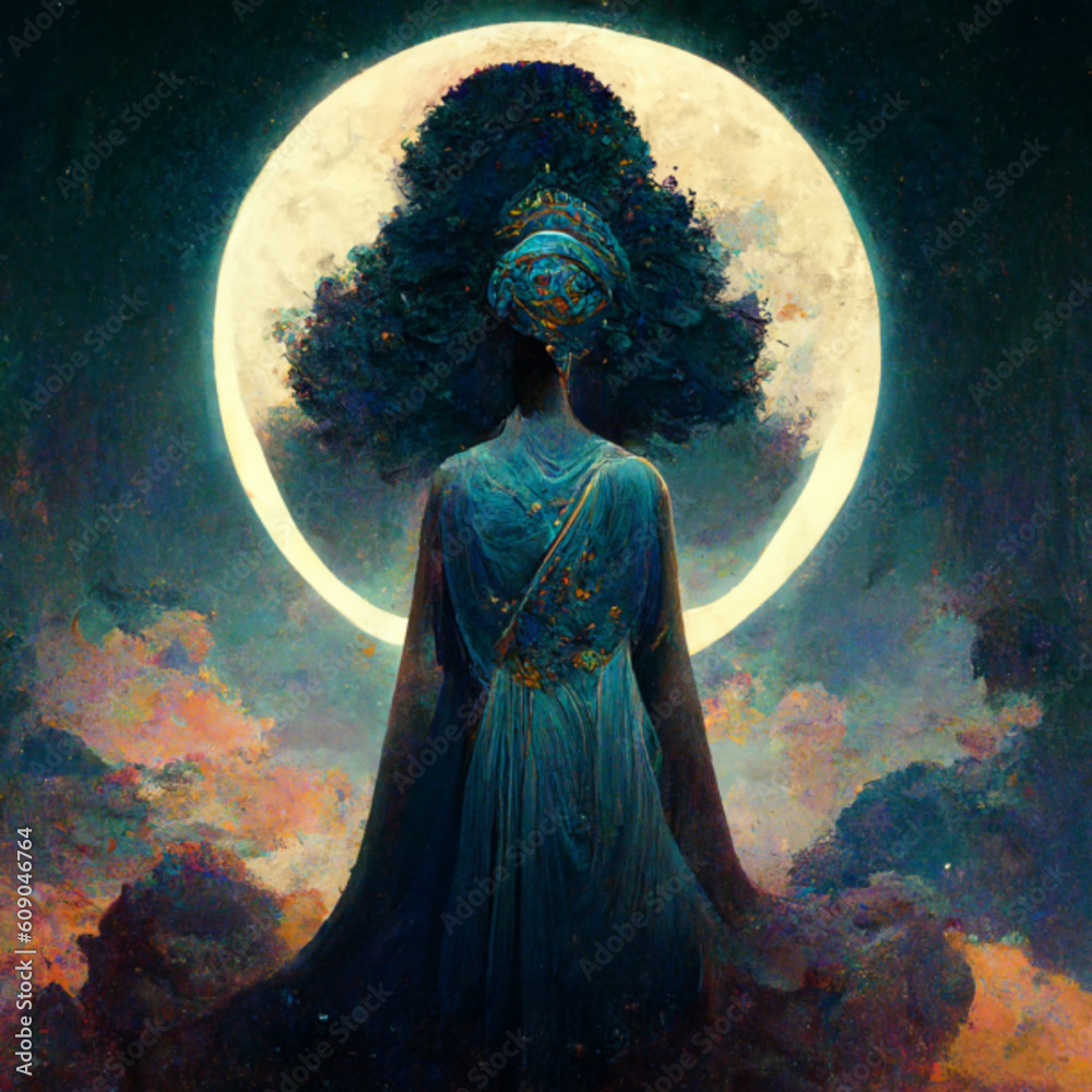 Obraz premium moon goddess