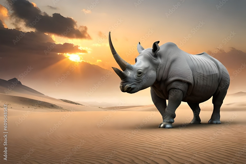 Fototapeta premium rhino, rhinoceros, animal, wildlife, mammal, horn, safari, wild, big, white, nature, isolated, endangered, large, dangerous, zoo, horned, black, huge, grey, park, baby, danger, grass, savannah