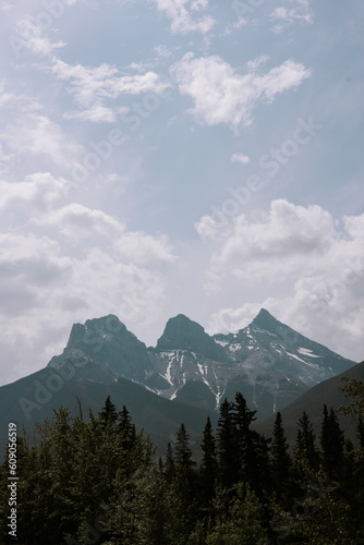mountains and clouds