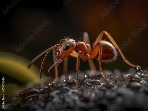 macro ant on the ground © Marius