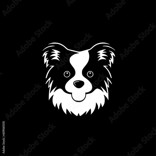 Dog - Black and White Isolated Icon - Vector illustration